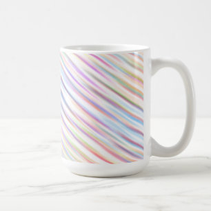 farbenfrohe Linie Muster Design Wave Art Kaffeetasse
