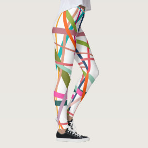 Farbenfrohe Linien Leggings