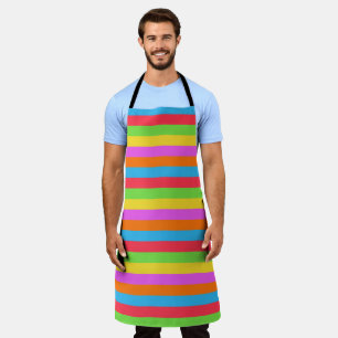 Farbenfrohe Linien Rainbow Patel Farbe Schürze