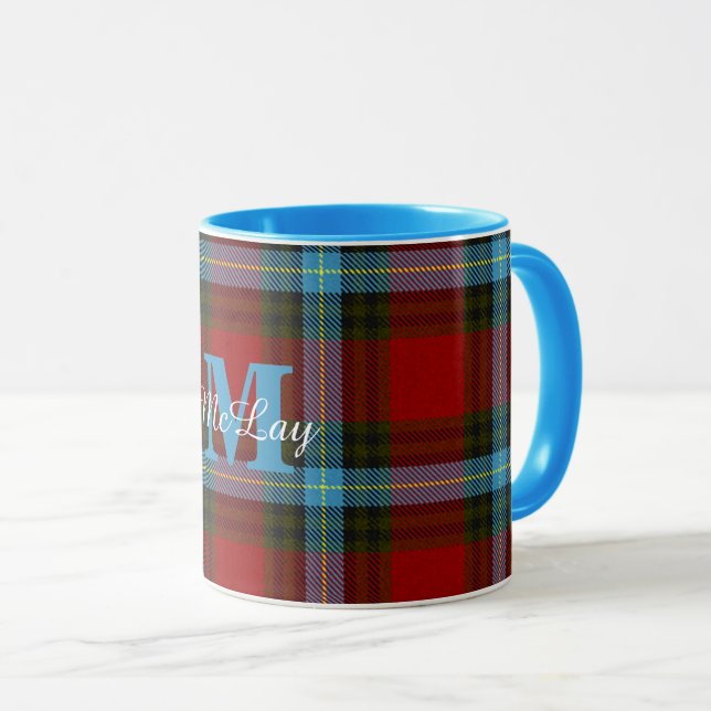 Farbenfrohe Livingstone / MacLay Kariert Tasse (VorderseiteRechts)