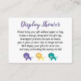 Farbenfrohe Löcher zeigen Baby Duschkarte Begleitkarte