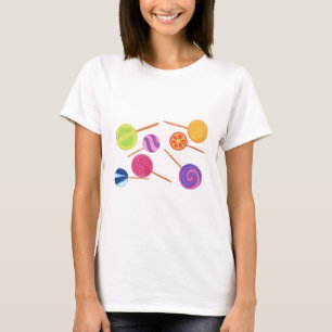 Farbenfrohe Lollipops Pick Tshirt Style