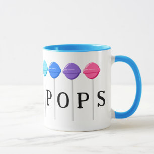 Farbenfrohe Lollipops süß Tasse