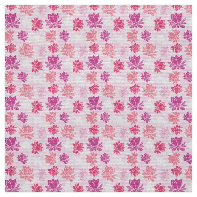 Farbenfrohe Lotus-Blume Stoff (Muster)