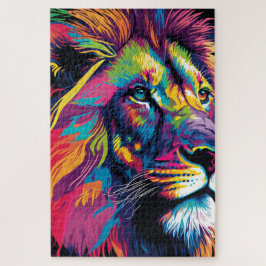 Farbenfrohe Löwe 20" * 30" Puzzle, 1014 Stück Puzzle