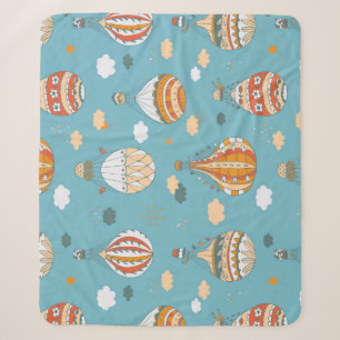 Farbenfrohe Luftballons Festliches Musterdesign Sherpadecke