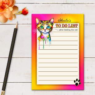 Farbenfrohe, lustige Kitesurfen auf der Liste Post-it Klebezettel