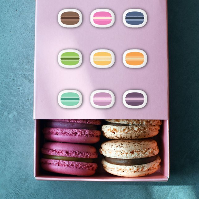 Farbenfrohe Macaron Set Stickers Aufkleber (Colorful Macaron Set Stickers)