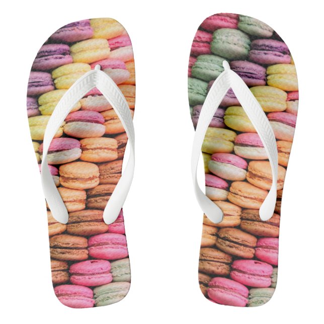 Farbenfrohe Macaroons Quirky Flip Flops (Fußbett)