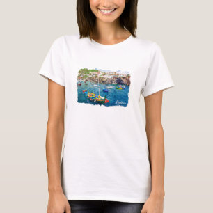 Farbenfrohe Madeira Portugal Vintage Travel T-Shirt