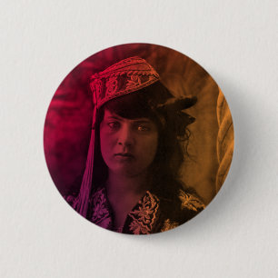 Farbenfrohe Maghreb Jüdische Tunesische Djerba Gir Button