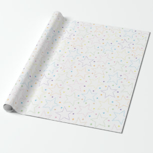 Farbenfrohe Magie Starry Night Sky Muster Geschenkpapier