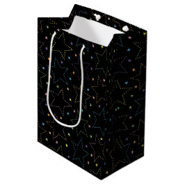 Farbenfrohe Magie Starry Night Sky Muster Mittlere Geschenktüte