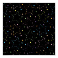 Farbenfrohe Magie Starry Night Sky Muster