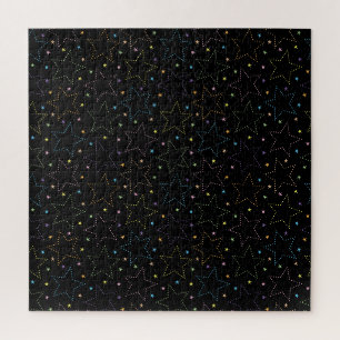 Farbenfrohe Magie Starry Night Sky Muster Puzzle