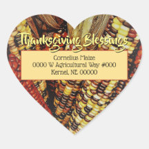 Farbenfrohe Mais / Erntedank / Umschlag Aufkleber