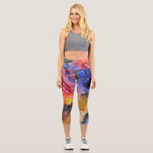 Farbenfrohe Malerei des Künstlers Capri Leggings