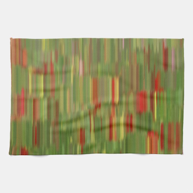 Farbenfrohe Malerei Kunst Küche Handtuch (Horizontal)