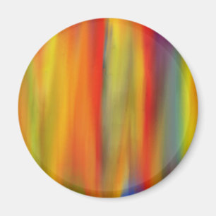 FARBENFROHE MALEREI REGENBOGEN 7 MAGNET