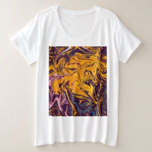 farbenfrohe Malerei und Kunstmeisterwerk Große Größe T-Shirt