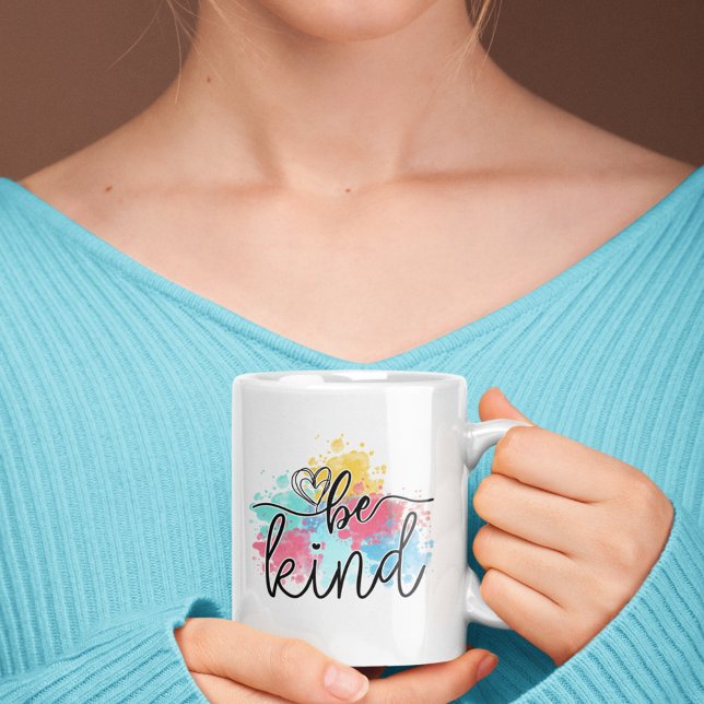 Farbenfrohe, malerische Splash Kaffeetasse (The perfect way to start the day! Have your morning coffee in a cute inspirational mug.)