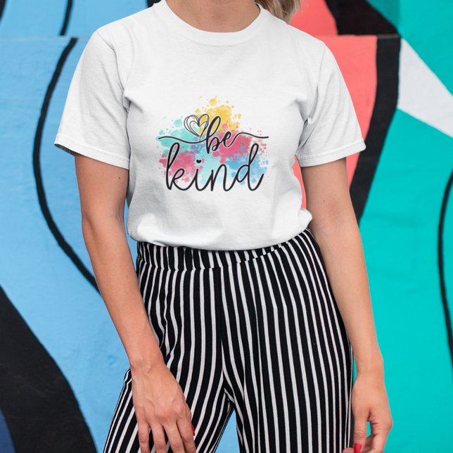 Farbenfrohe, malerische Splash T-Shirt (Spread some kindness with this whimsical paint splash tee!)