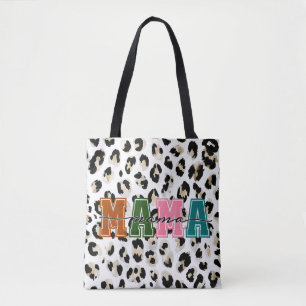 Farbenfrohe Mama Tote Tasche - trendiges Muttertag
