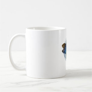 Farbenfrohe Mandala Dragonfly T Shirt Lotus Blume Kaffeetasse