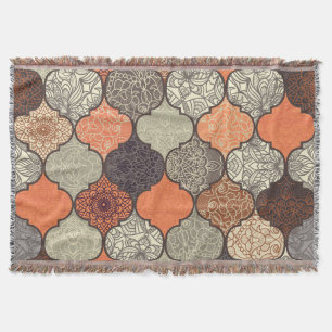 Farbenfrohe Mandala: Islamisches Patchwork Nahtlos Decke