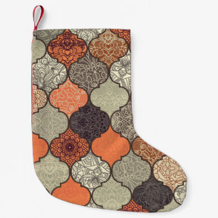 Farbenfrohe Mandala: Islamisches Patchwork Nahtlos Kleiner Weihnachtsstrumpf