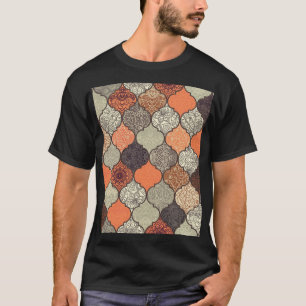 Farbenfrohe Mandala: Islamisches Patchwork Nahtlos T-Shirt