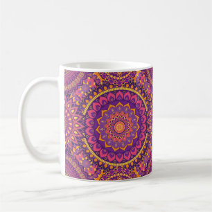 Farbenfrohe Mandala Pattern Kaffeetasse