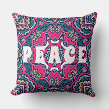 Farbenfrohe Mandala Peace Hippie Boho Pattern Druc