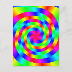 farbenfrohe Mandala Postkarte
