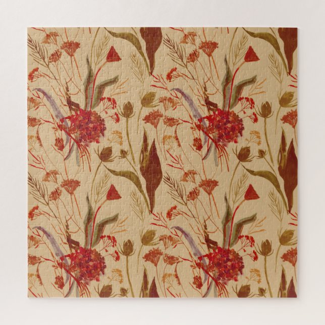 Farbenfrohe Mandala, Vintages ethnisches Muster. Puzzle (Vertikal)