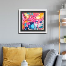 Farbenfrohe, marbelfarbene Muster