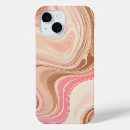 Farbenfrohe Marbled Paper Art iPhone Case