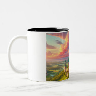 Farbenfrohe Märchen Zweifarbige Tasse