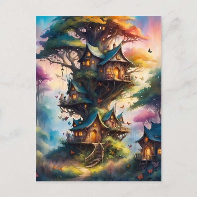 Farbenfrohe Märchengemeinde, Postkreuzung Postkarte (Vorderseite)