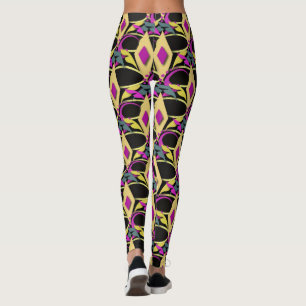 Farbenfrohe Mardi Gras Mask Leggings