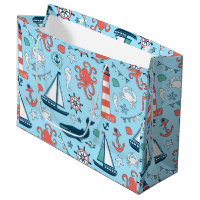 Farbenfrohe Marine Life & Nautic Boat Anchor