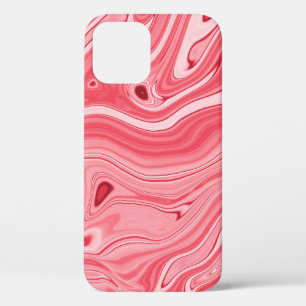 Farbenfrohe Marmorgemälde, roter Marmorpinsel Case-Mate iPhone Hülle