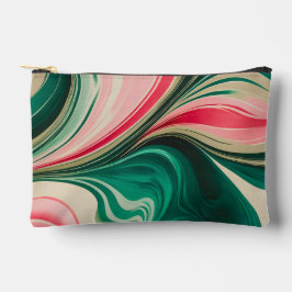 Farbenfrohe marmorierte Papierhandtasche Zubehörtasche