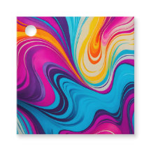 Farbenfrohe, marmorierte Zeitungstipps