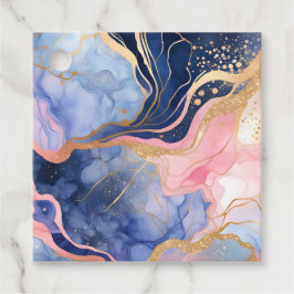 Farbenfrohe Marmorklänge Geschenkanhänger