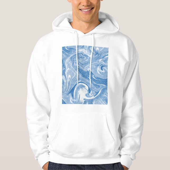 Farbenfrohe Marmorkunstmuster. Hoodie (Vorderseite)