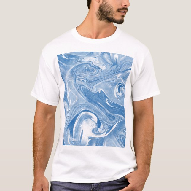 Farbenfrohe Marmorkunstmuster. T-Shirt (Vorderseite)