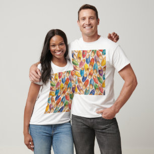 Farbenfrohe marokkanische Babouche-Pantoffeln T-Shirt
