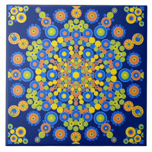 Farbenfrohe marokkanische Mosaik-Keramik Tile Fliese