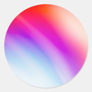 Farbenfrohe, maßgeschneiderte Mode Runder Aufkleber